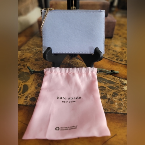 kate spade Blue Gray wrislet Wallet - Picture 2 of 5